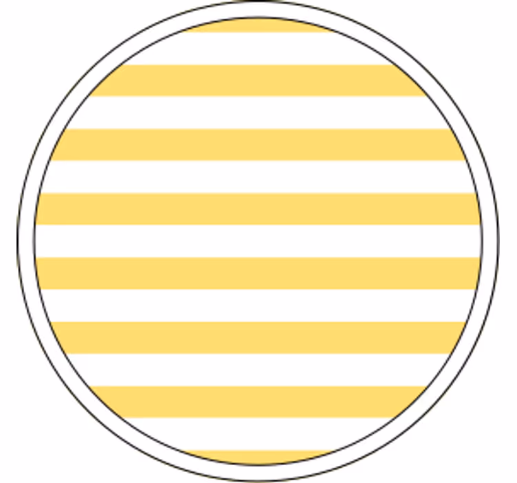 Onderzetters gestreept geel patroon - TenStickers