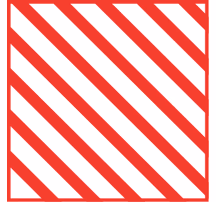 Onderzetters rood gestreept patroon - TenStickers
