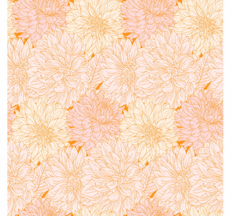 Onderzetters bloemmotief arrangement - TenStickers
