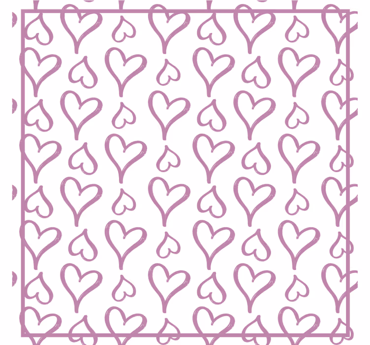 Harten patroon print Moderne onderzetters - TenStickers