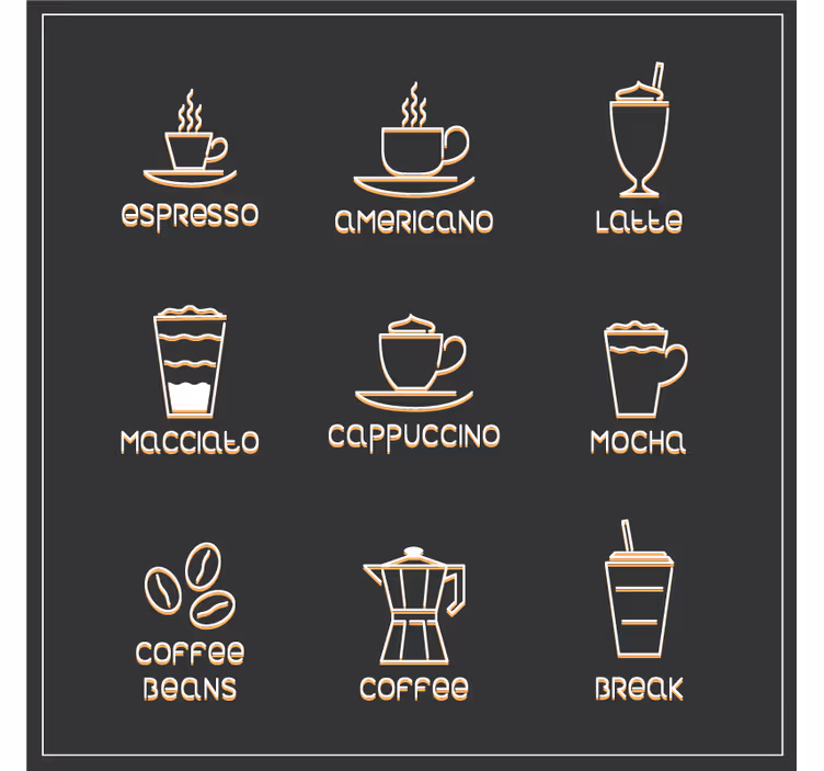 Citaat onderzetters koffie en dranken overzicht - TenStickers