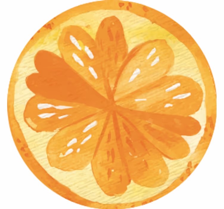 Onderzetters citrus schijf concepten - TenStickers