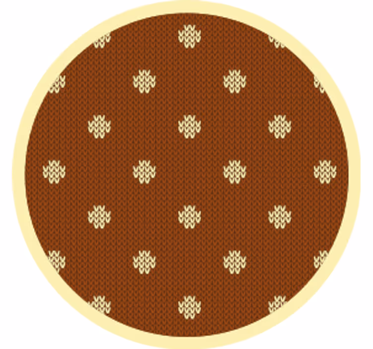 Onderzetters met gestructureerde bruine stippen - TenStickers
