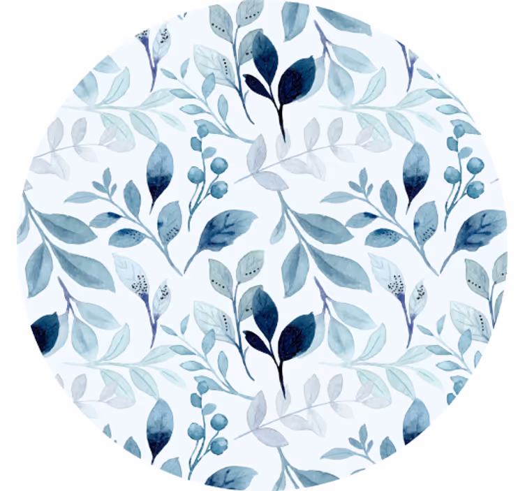 Onderzetters bloemenbladpatroon - TenStickers