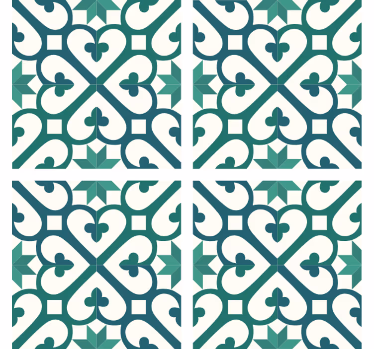 Onderzetters met een ingewikkeld geometrisch patroon - TenStickers