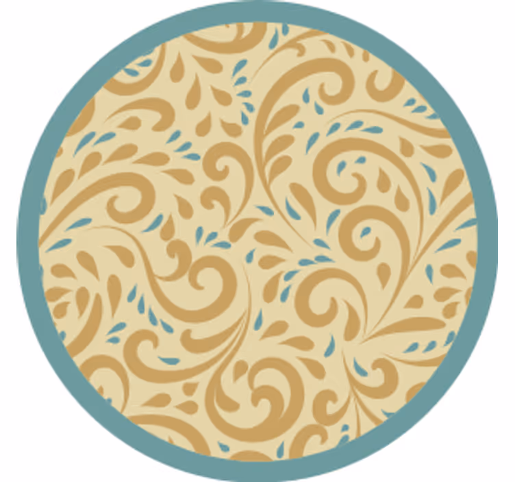 Onderzetters elegante bloemeninspiratie - TenStickers