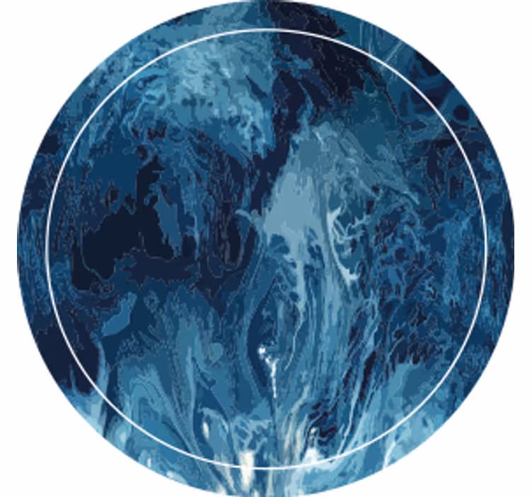 Onderzetters abstract blauwe swirl patroon - TenStickers