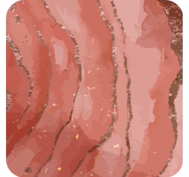 Onderzetters abstracte roze marmer zwirls - TenStickers
