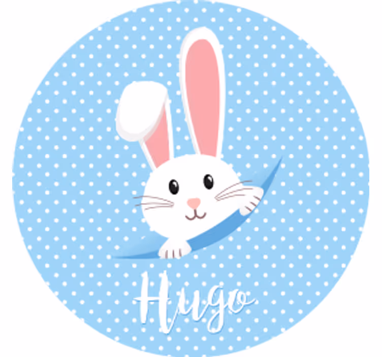 Onderzetters bruiloft schattig konijnenontwerp - TenStickers