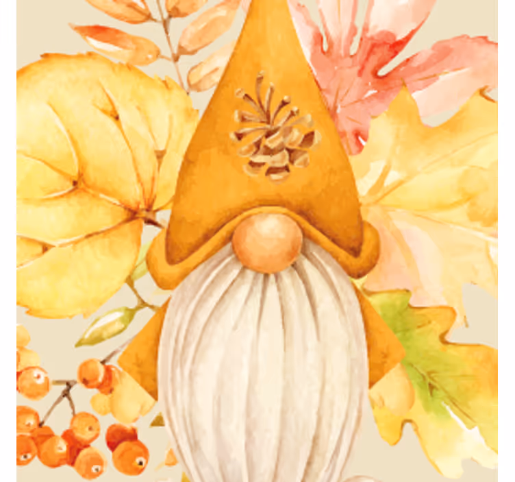 Halloween onderzetters herfstgnomedesign - TenStickers