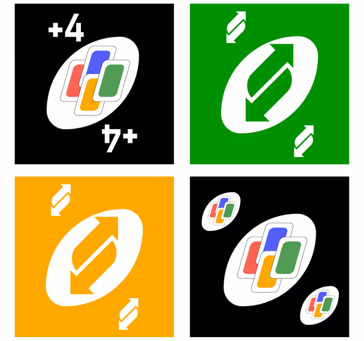 Enge onderzetters met kleurrijke kaartmotieven - TenStickers
