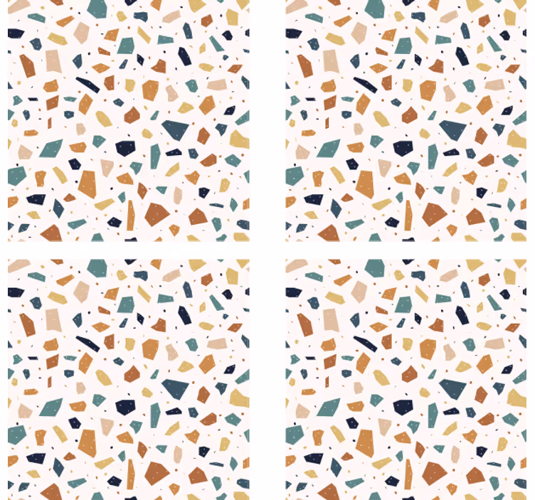 Bier onderzetters terrazzo patroon oppervlak - TenStickers