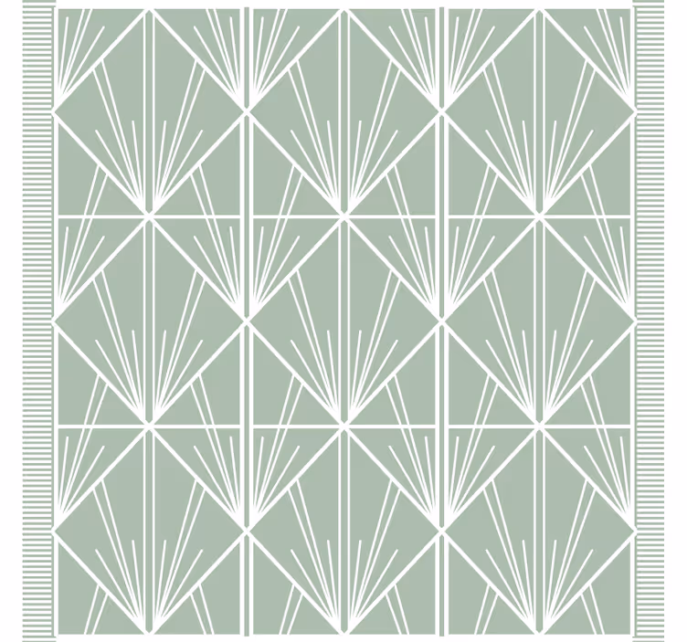 Onderzetters geometrisch bladerenpatroon - TenStickers