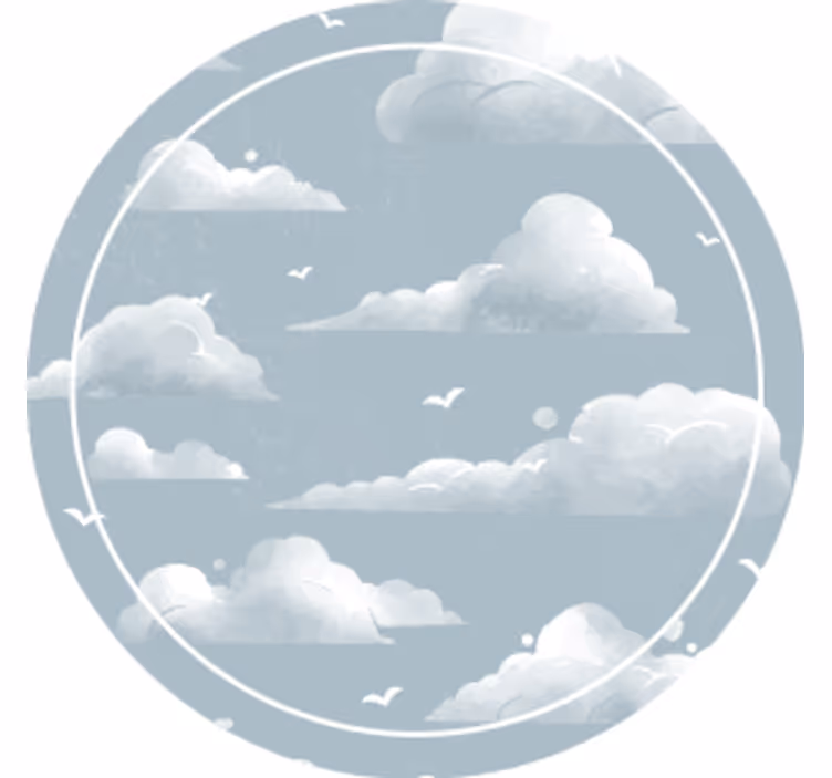 Onderzetters wolkenluchtpatroon - TenStickers