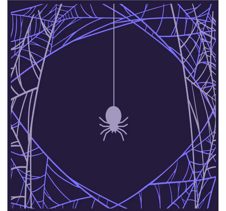 Halloween onderzetters met spinnenwebmotief - TenStickers