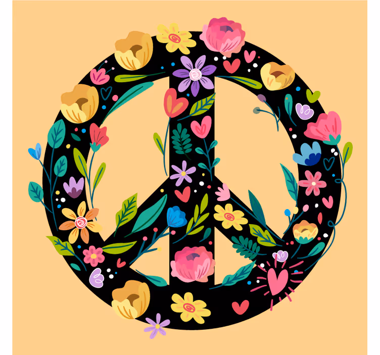 Citaat onderzetters botanisch serene symbool - TenStickers