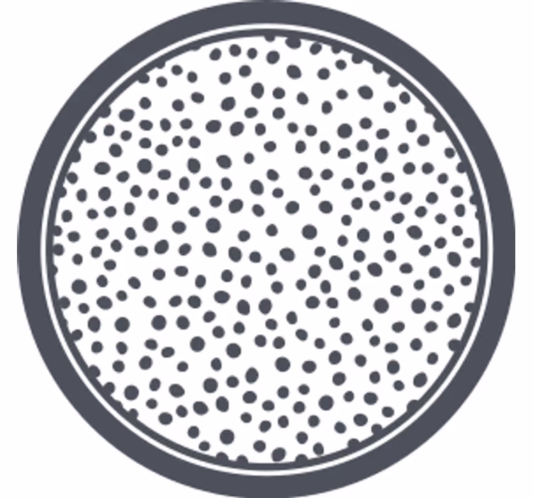 Onderzetters met cirkelvormig stippenpatroon - TenStickers