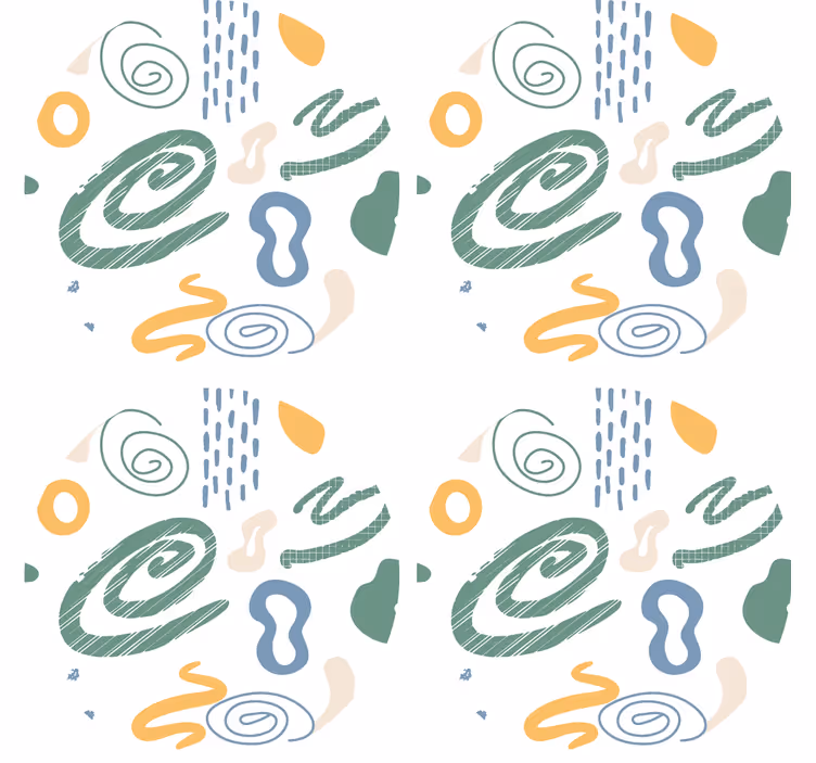 Onderzetters abstracte draaiingen - TenStickers