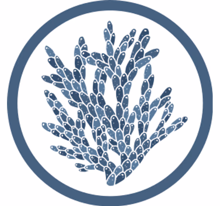 Onderzetters abstract koraalpatroon - TenStickers