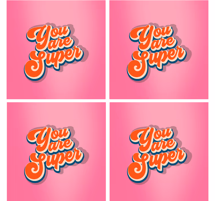Citaat onderzetters motivational phrase ontwerp - TenStickers