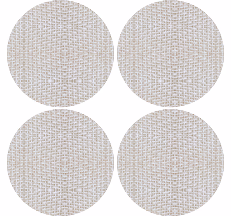 Onderzetters textured circular surface mats - TenStickers