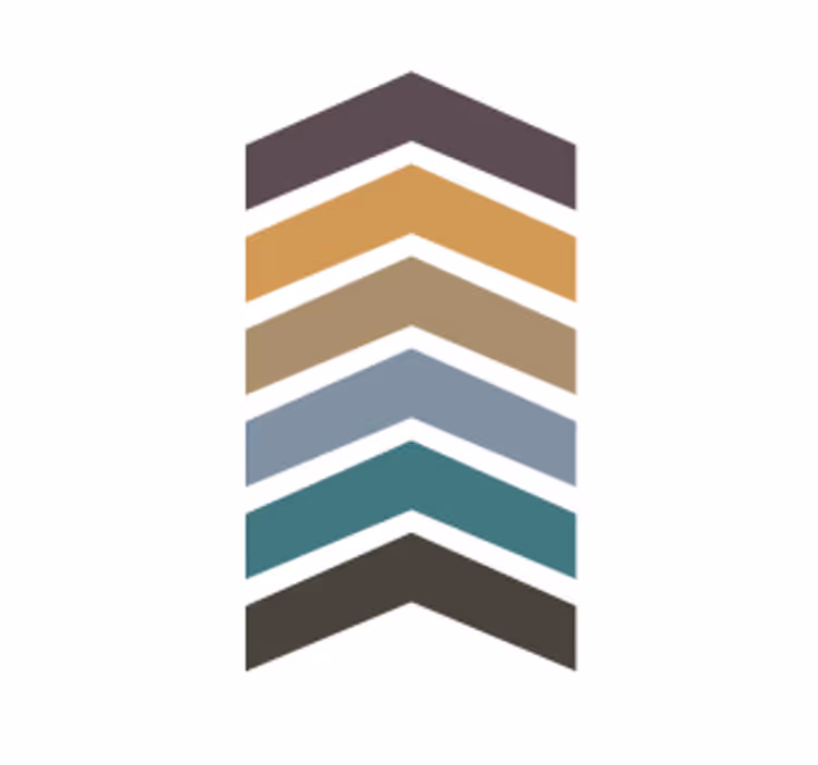 Onderzetters met laagged chevronpatroon - TenStickers