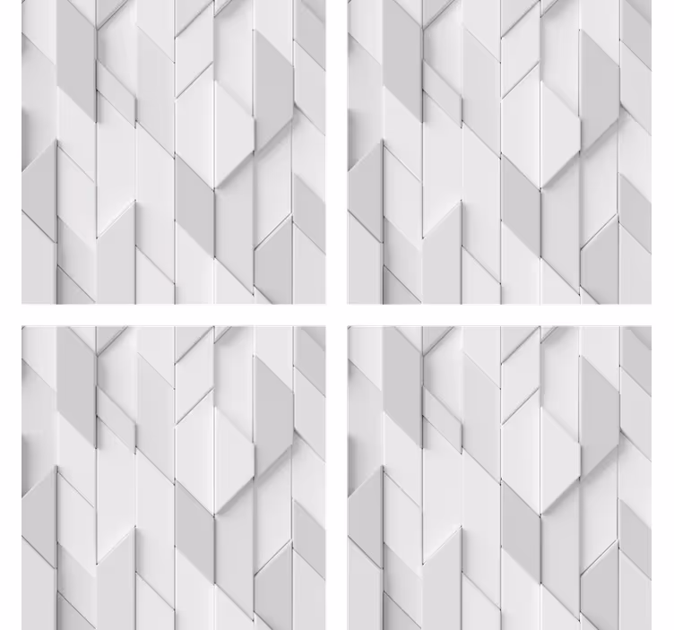 Onderzetters met geometrisch reliëfpatroon - TenStickers