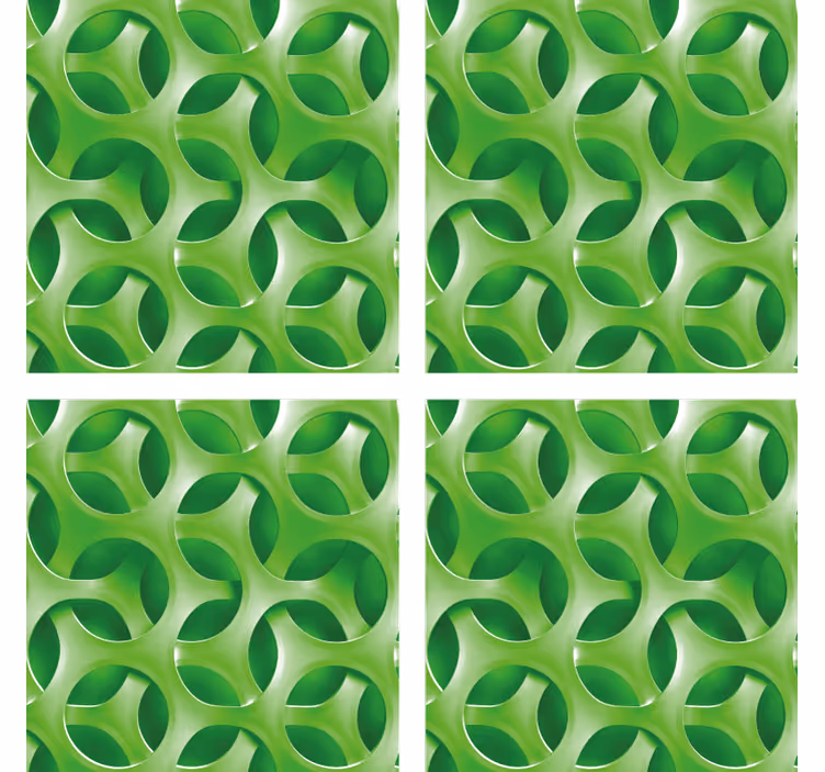 Onderzetters gelaagd circulair patroon - TenStickers