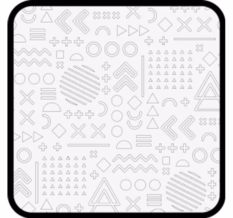 Onderzetters abstracte geometrische patronen - TenStickers