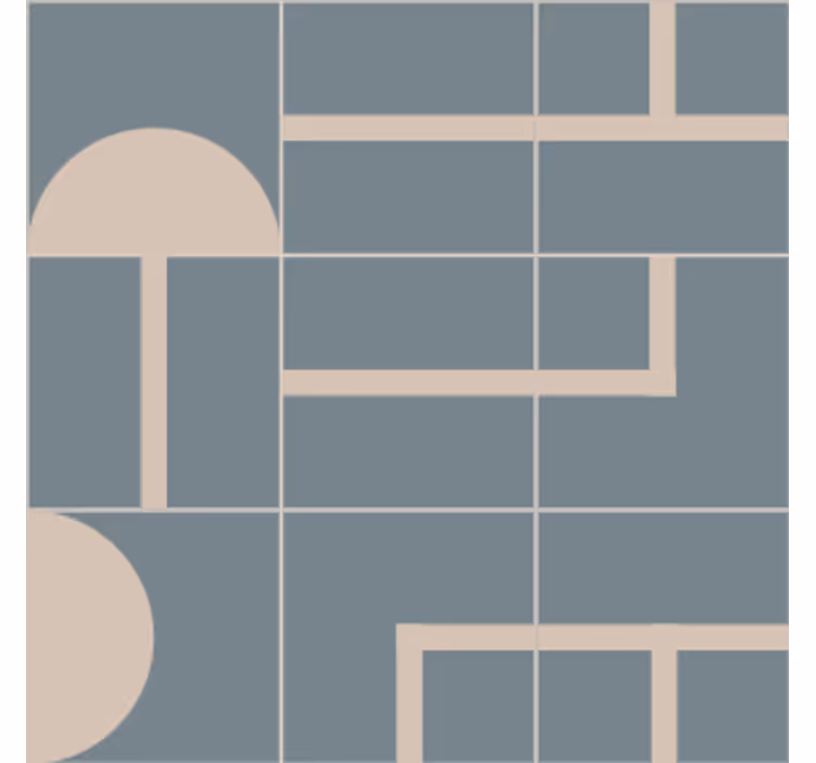 Moderne onderzetters met geometrisch patroon en ronde vormen - TenStickers
