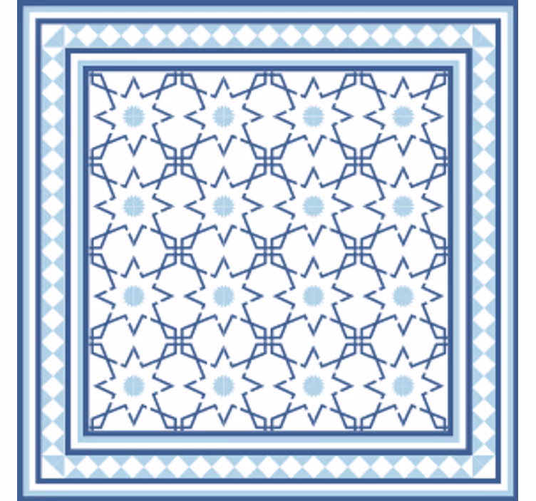 Onderzetters met geometrisch vormmotief - TenStickers