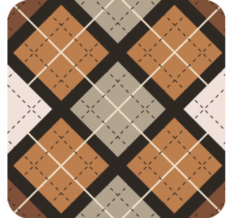Onderzetters met geometrisch patroon vierkant - TenStickers