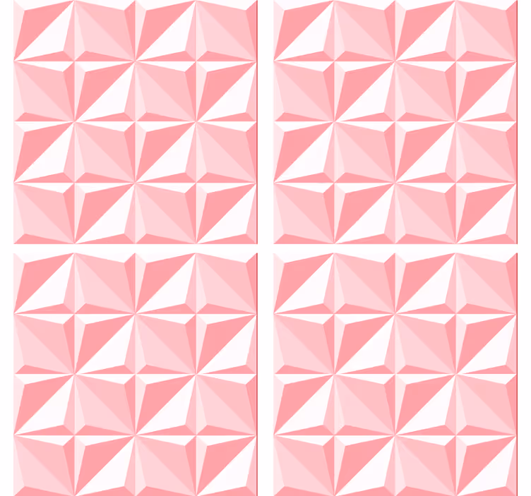 Onderzetters met gestructureerd geometrisch motief - TenStickers