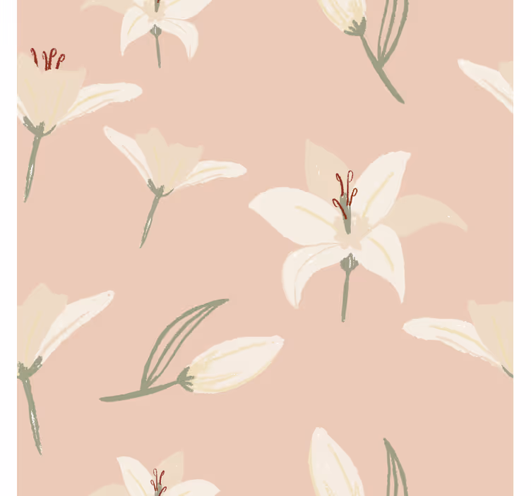 Enge onderzetters elegant bloem element - TenStickers