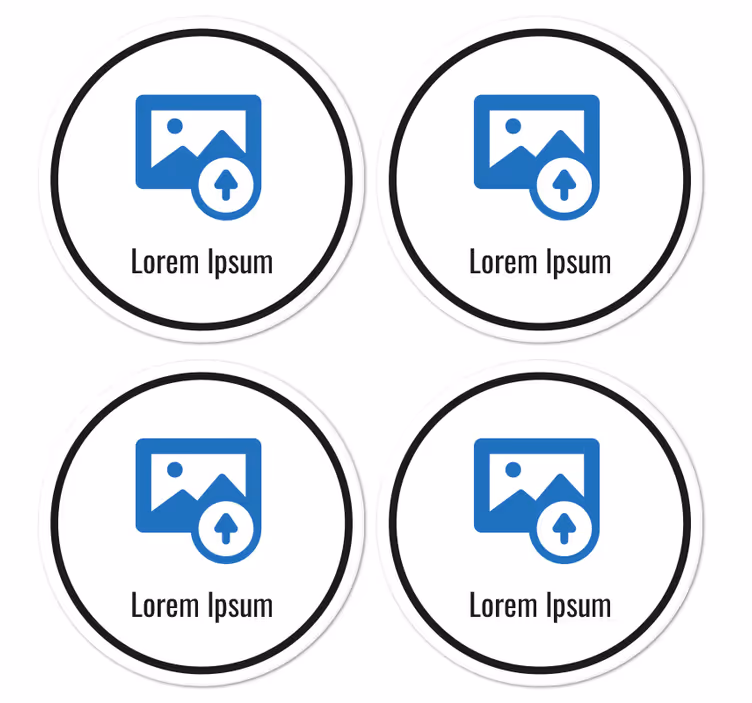 QR-code Gepersonaliseerde onderzetters - TenStickers