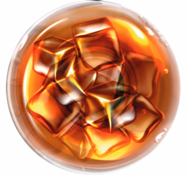 Whisky glas andere onderzetter - TenStickers