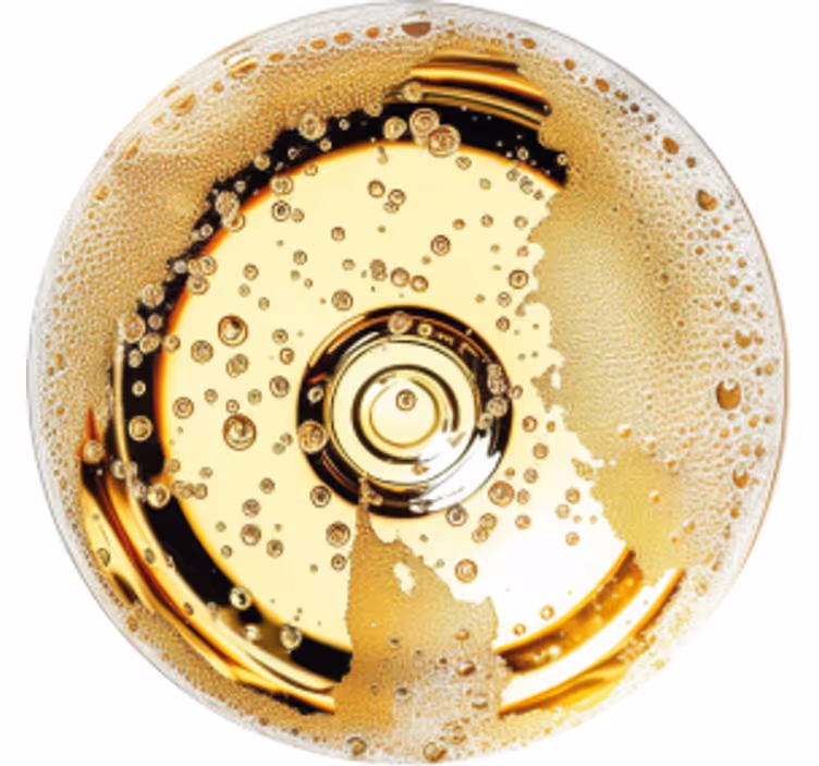 Champagne andere onderzetter - TenStickers
