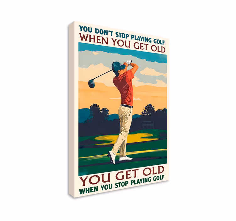 Golfen canvas schilderij sporten - TenStickers