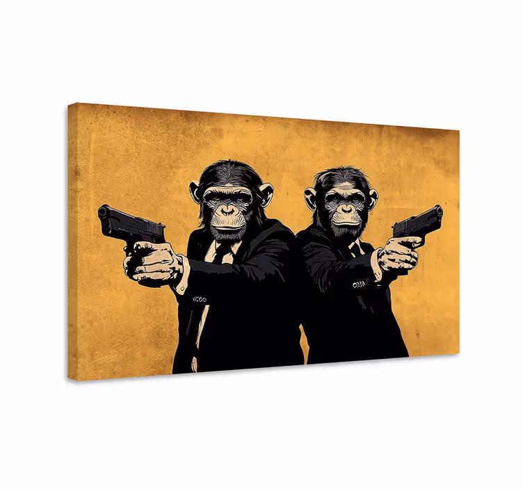 Pulpfictie Canvas schilderij kunst - TenStickers