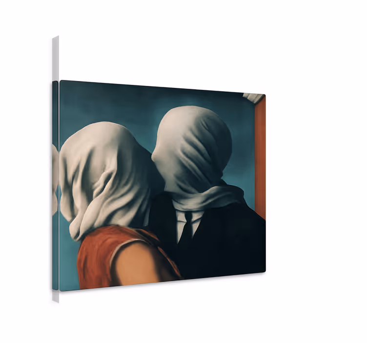 Het ontwerp van de geliefden Canvas schilderij kunst - TenStickers