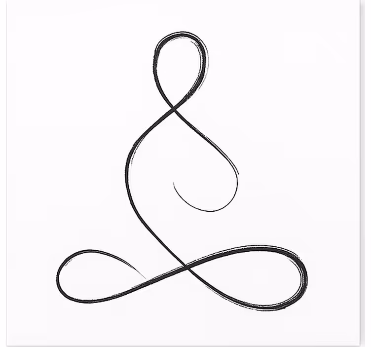 Ademyoga ontwerp canvas schilderij sporten - TenStickers