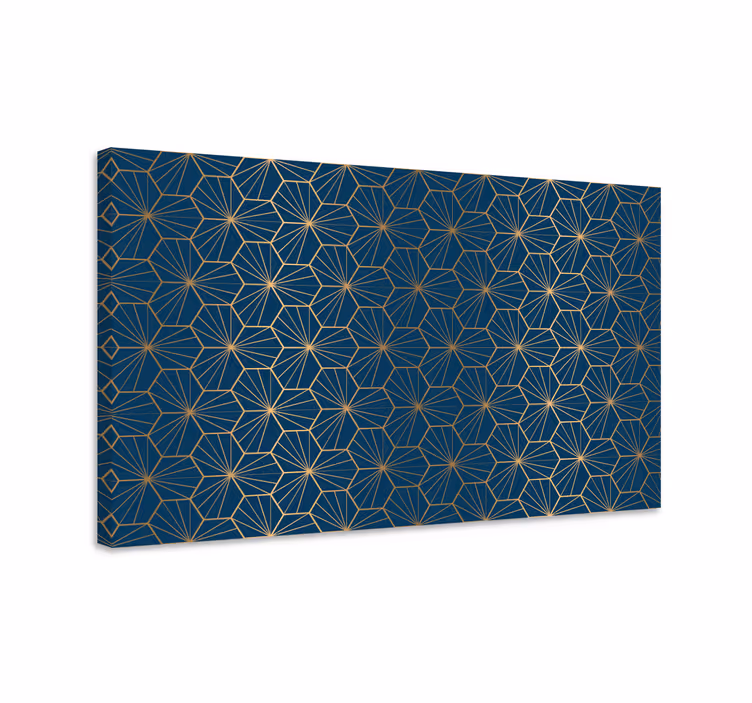 Geometrisch canvas schilderij geometrisch patroon canvas - TenStickers