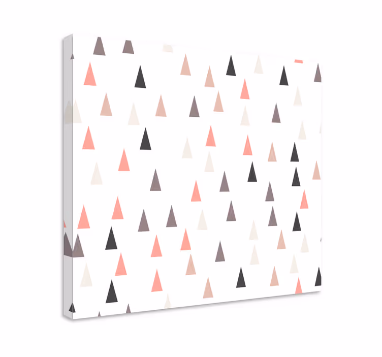 Scandinavische driehoek canvas schilderij  - TenStickers