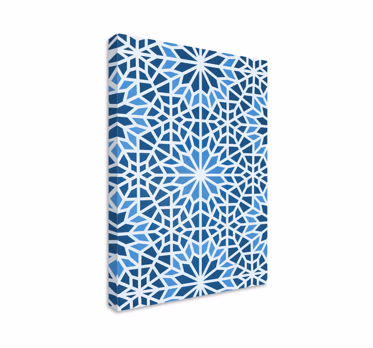Geometrisch canvas schilderij sterrenexplosie - TenStickers