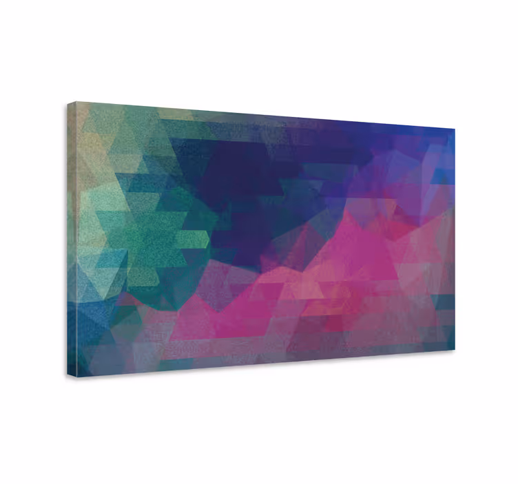 Geometrisch canvas schilderij geometrische abstractie - TenStickers