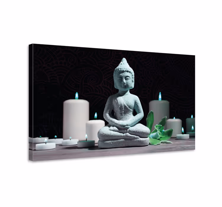 Canvas schilderij boeddha meditatie beeld - TenStickers