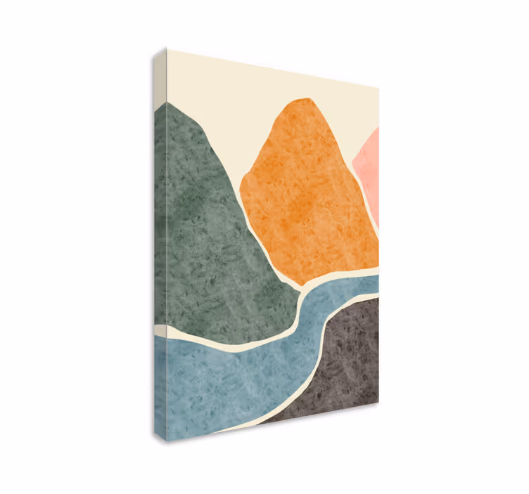 Canvas schilderij woonkamer moderne kunst - TenStickers