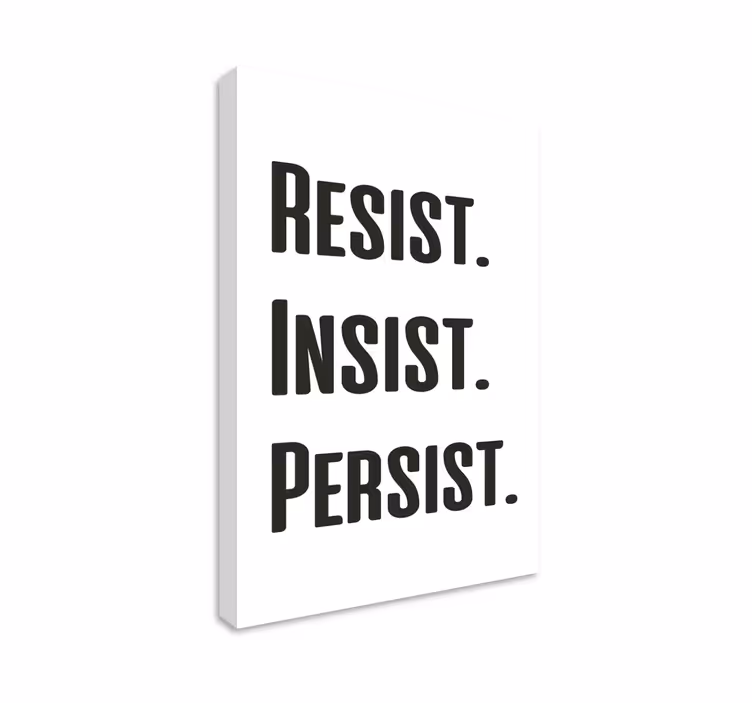Canvas schilderij tekst empowerment boodschap - TenStickers