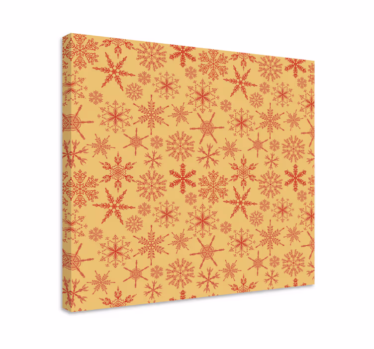 Canvas landschap sneeuwvlokkenpatroon - TenStickers