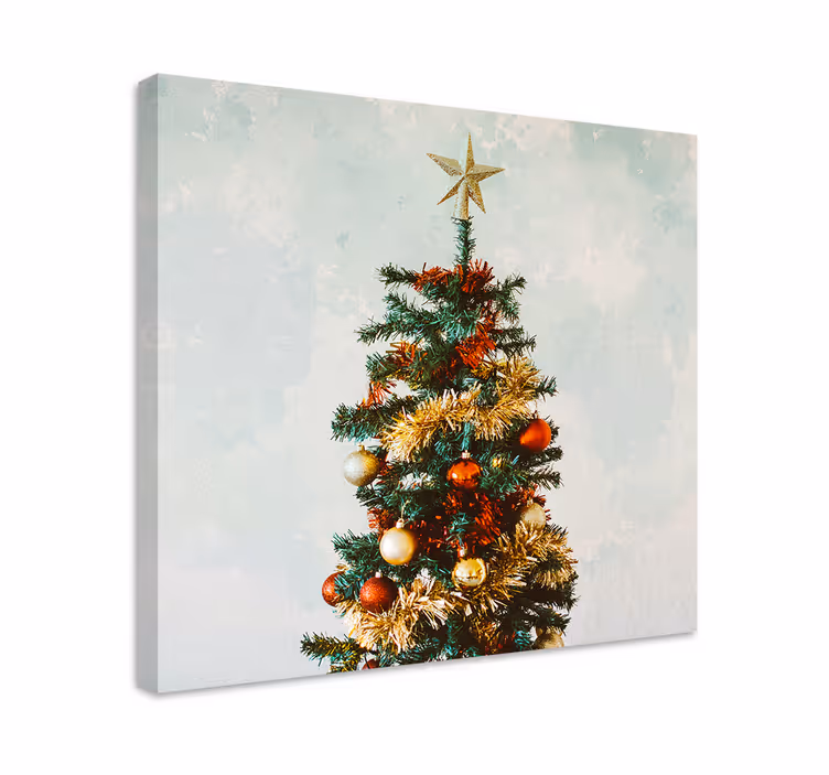 Canvas schilderij sporten kerstboomversieringen - TenStickers